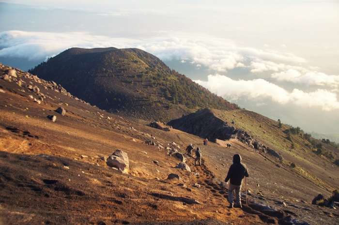 Acatenango volcano in Guatemala