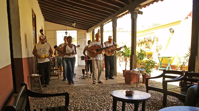 Live band playing at La Canchanchara