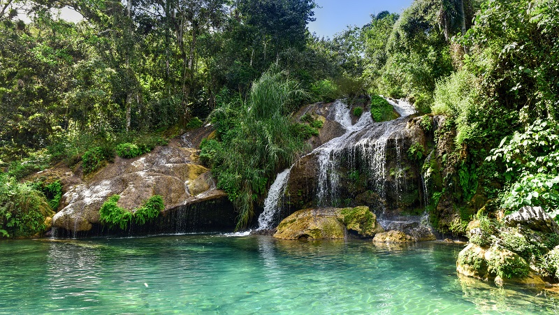 El Nicho waterfalls in the Escambray Mountains