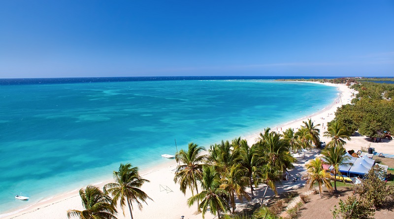 Beautiful beach near Trinidad in Cuba