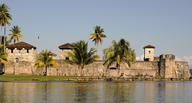 Castillo San Felipe De Lara at the entrance to Lake Izabal