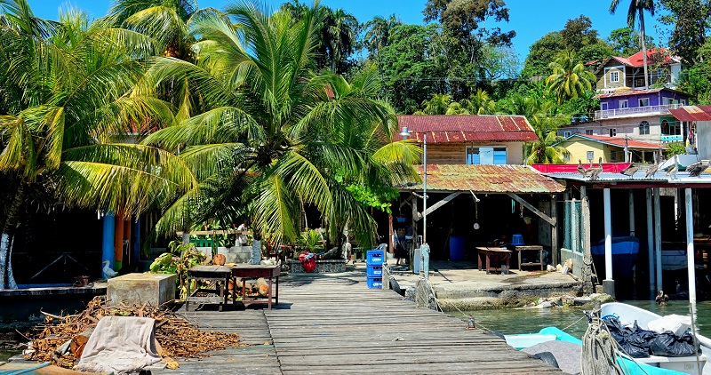 Jetty in Livingston, Guatemala