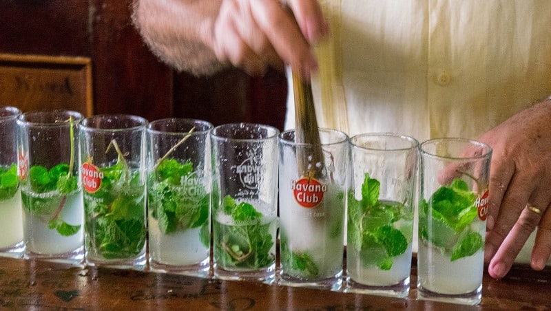 Mojito cost in Cuba