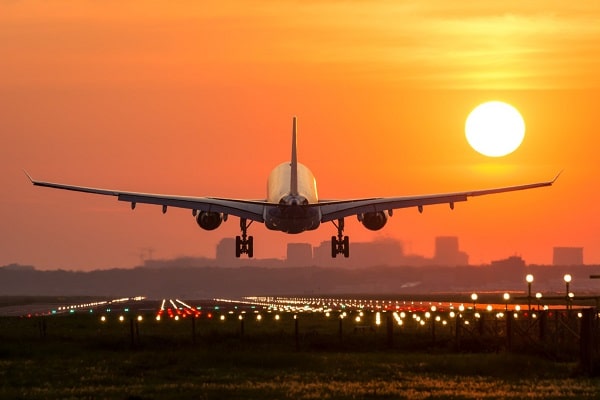 Aircraft taking off