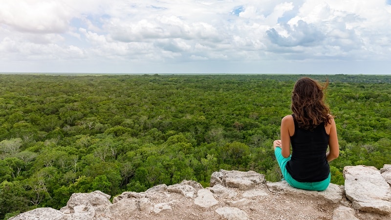 The 109 road links Coba with Tulum