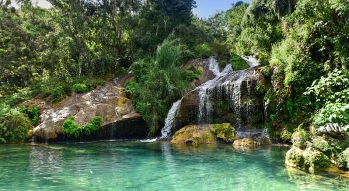 El Nicho waterfalls in Cienfuegos, Cuba