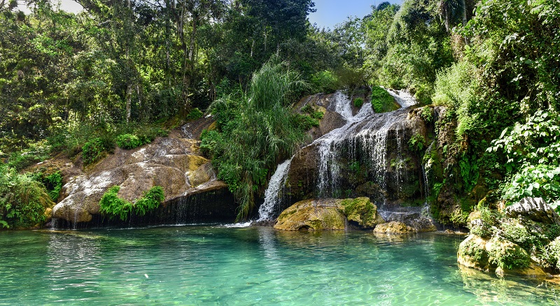 El Nicho waterfalls in Cienfuegos, Cuba
