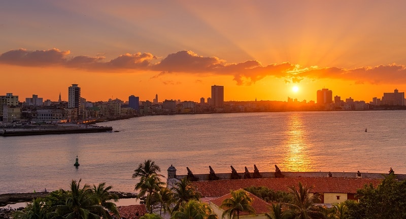 Sunset over Havana