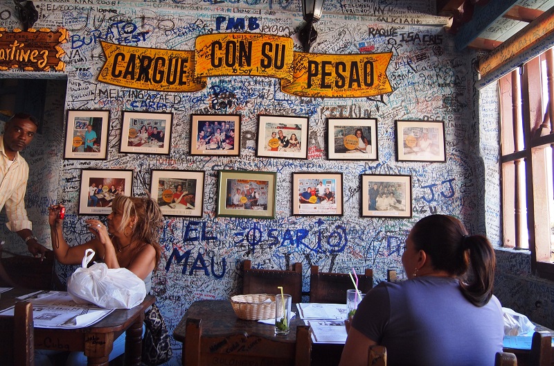 Bar interior at Bodeguita Del Medio