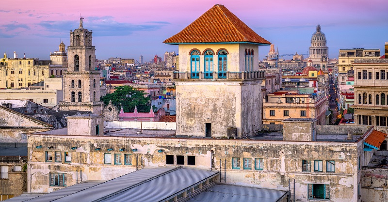 Rooftop view of Old Havana