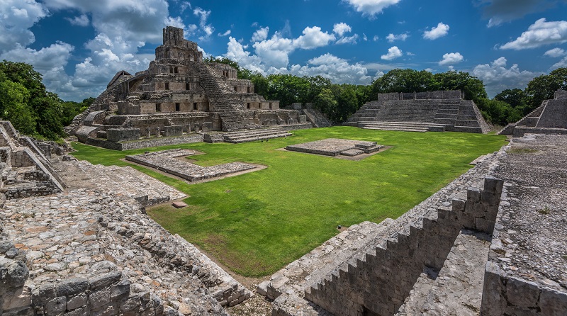 The Maya site of Edzna in Campeche