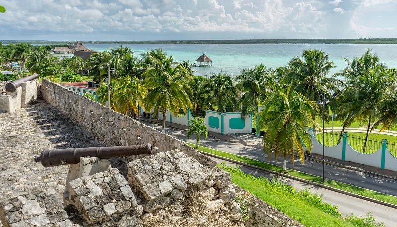 Fort San Felipe overlooking Laguna Bacalar