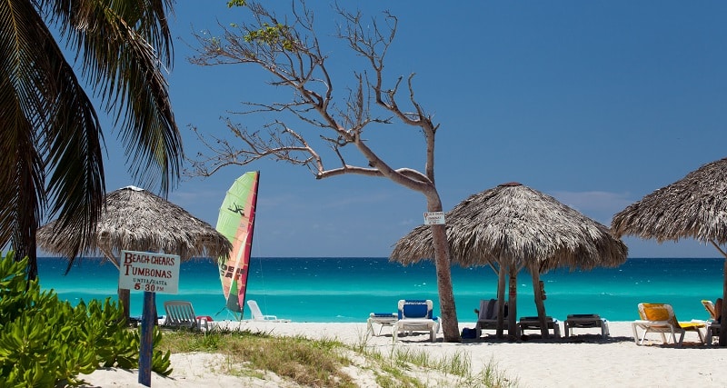 Varadero beach in Cuba