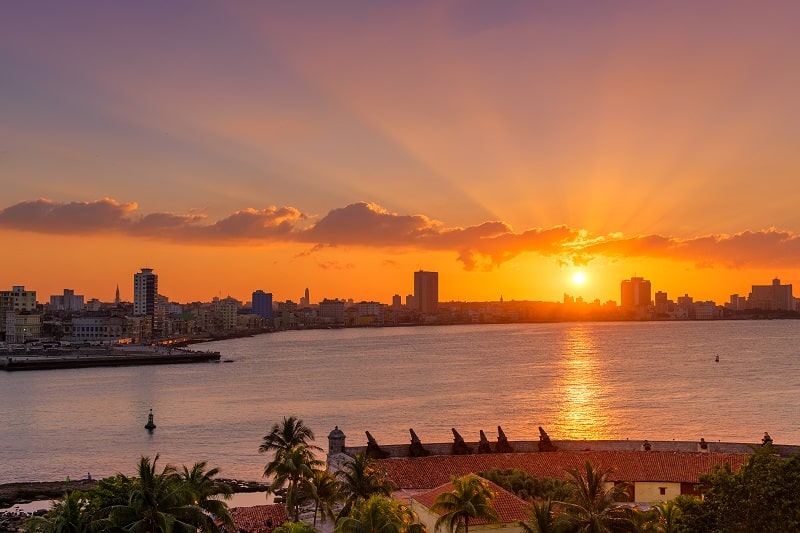 Sunset over Havana