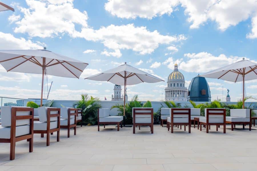 Rooftop bar in Old Havana