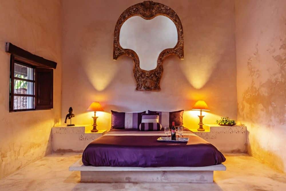 Hacienda Sacnicte Double Bed