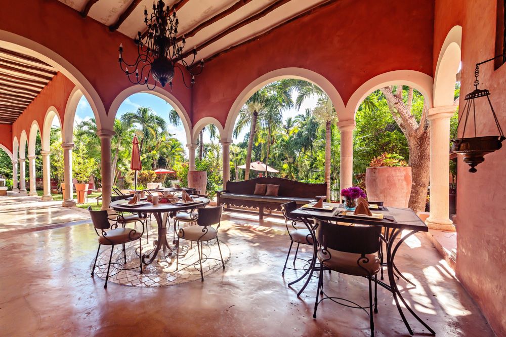 Hacienda Sacnicte Outside Seating