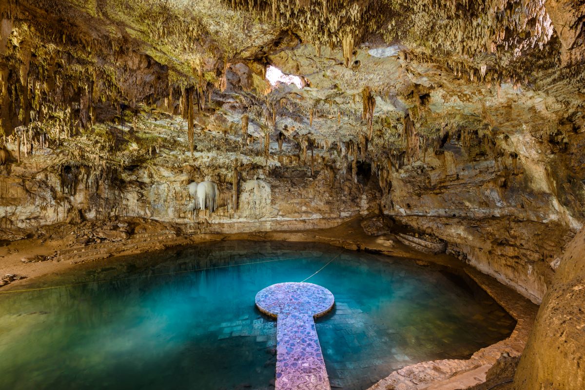 Cenote Suytun Valladolid Mexico