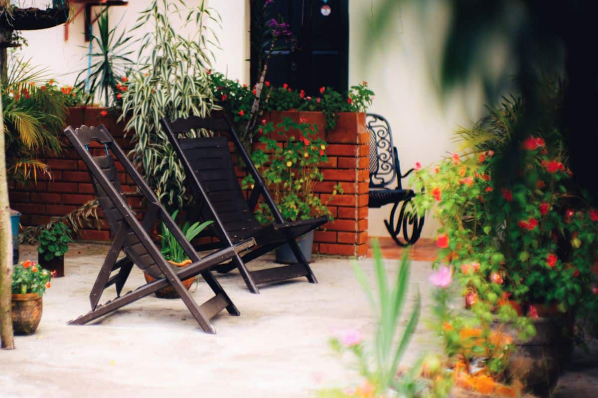 Outdoor seating Vinales, Cuba