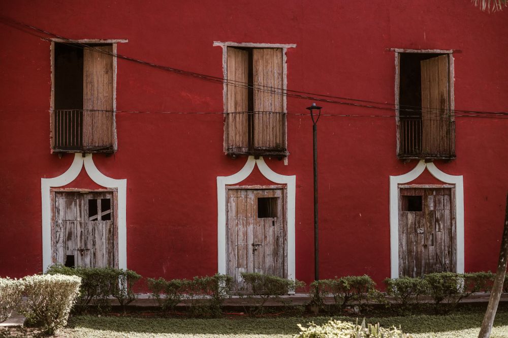 Red Building Mexico