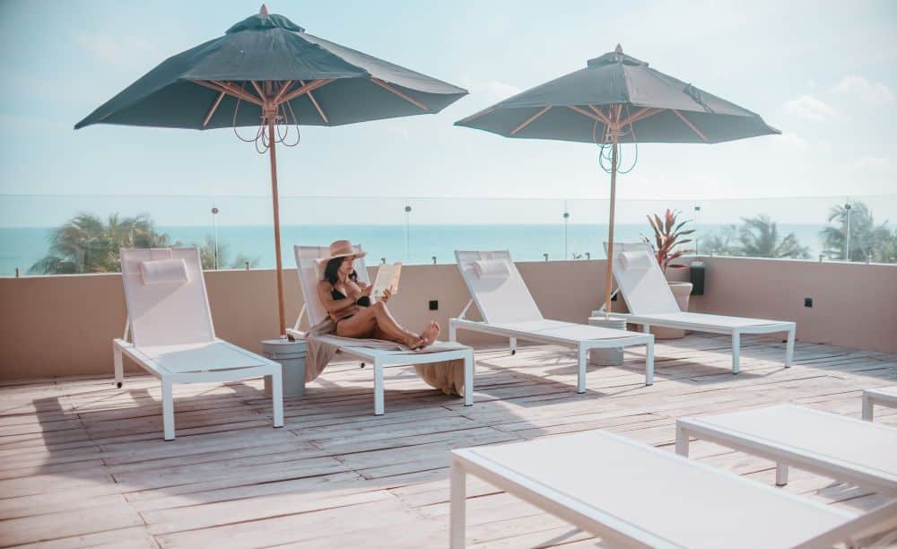 Rooftop Terrace El Cuyo luxury holidays to Mexico