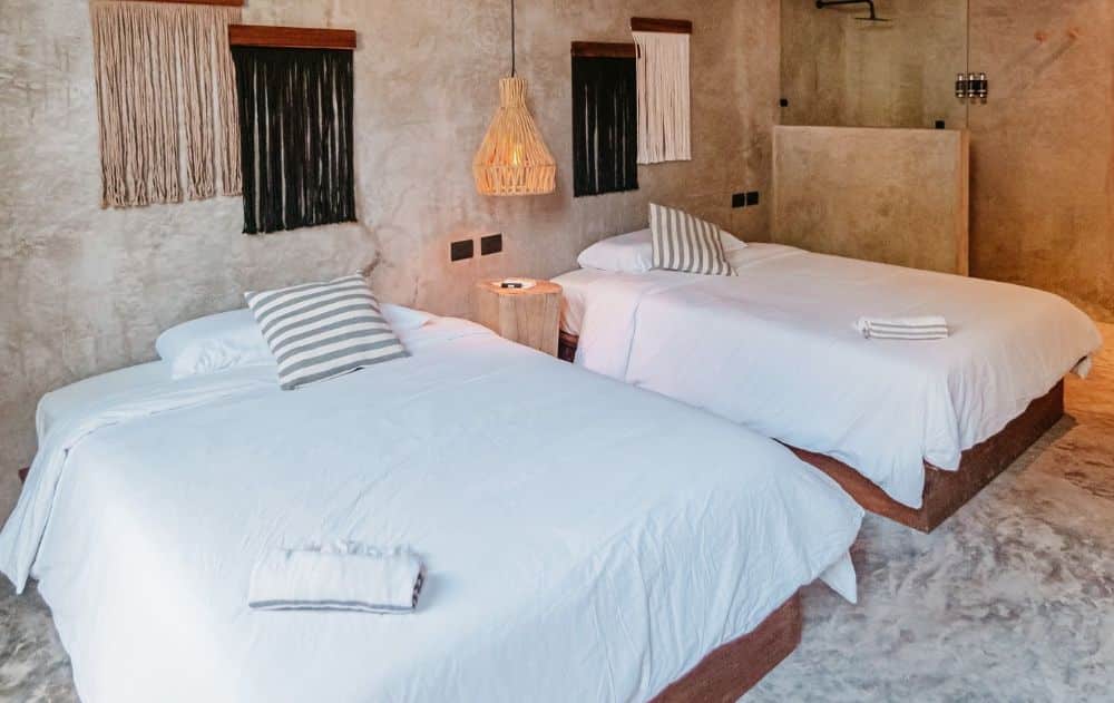 Twin Beds El Cuyo luxury holidays to Mexico