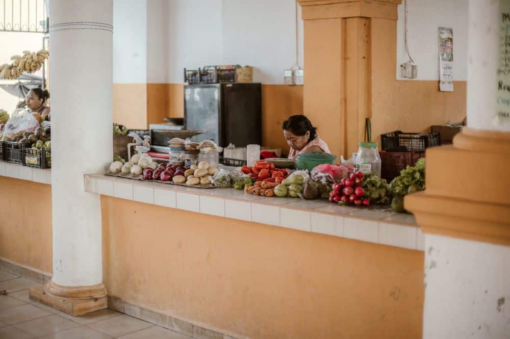 Vegetable Market Counter Mexico