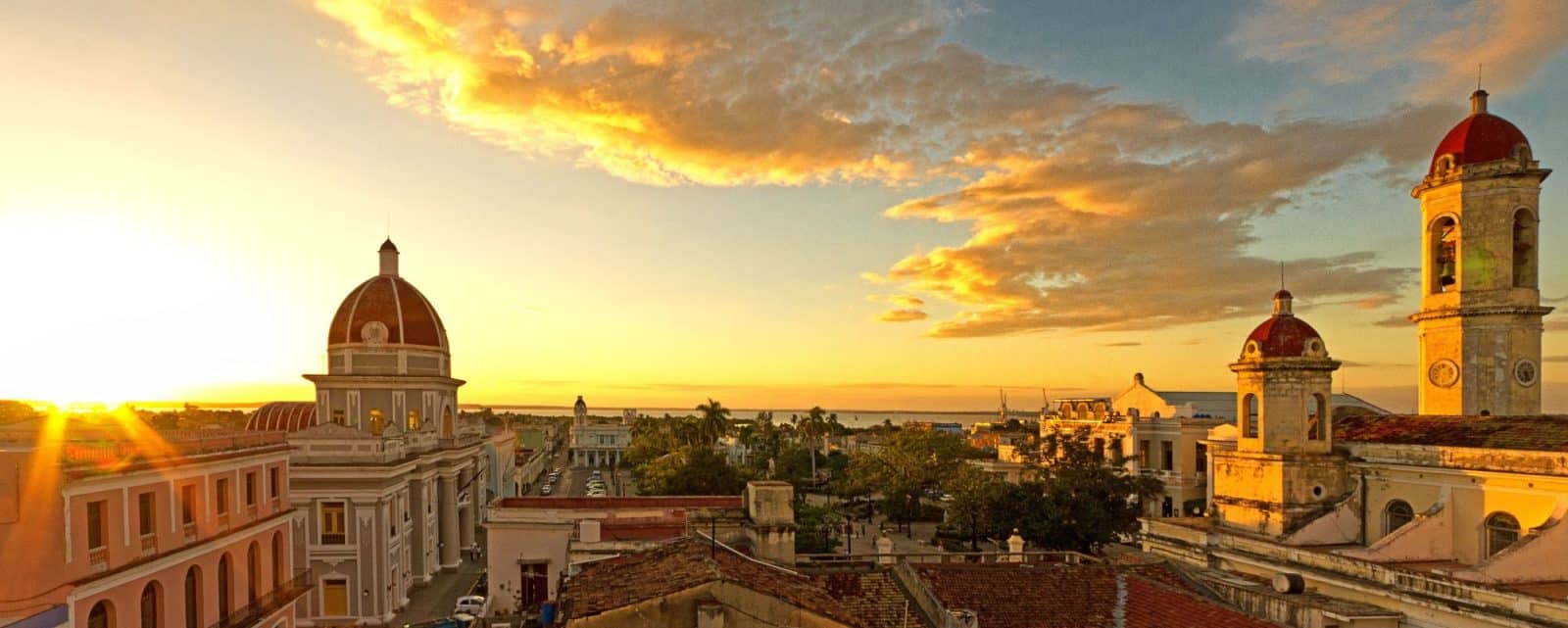 Sunset over Cienfuegos, Cuba