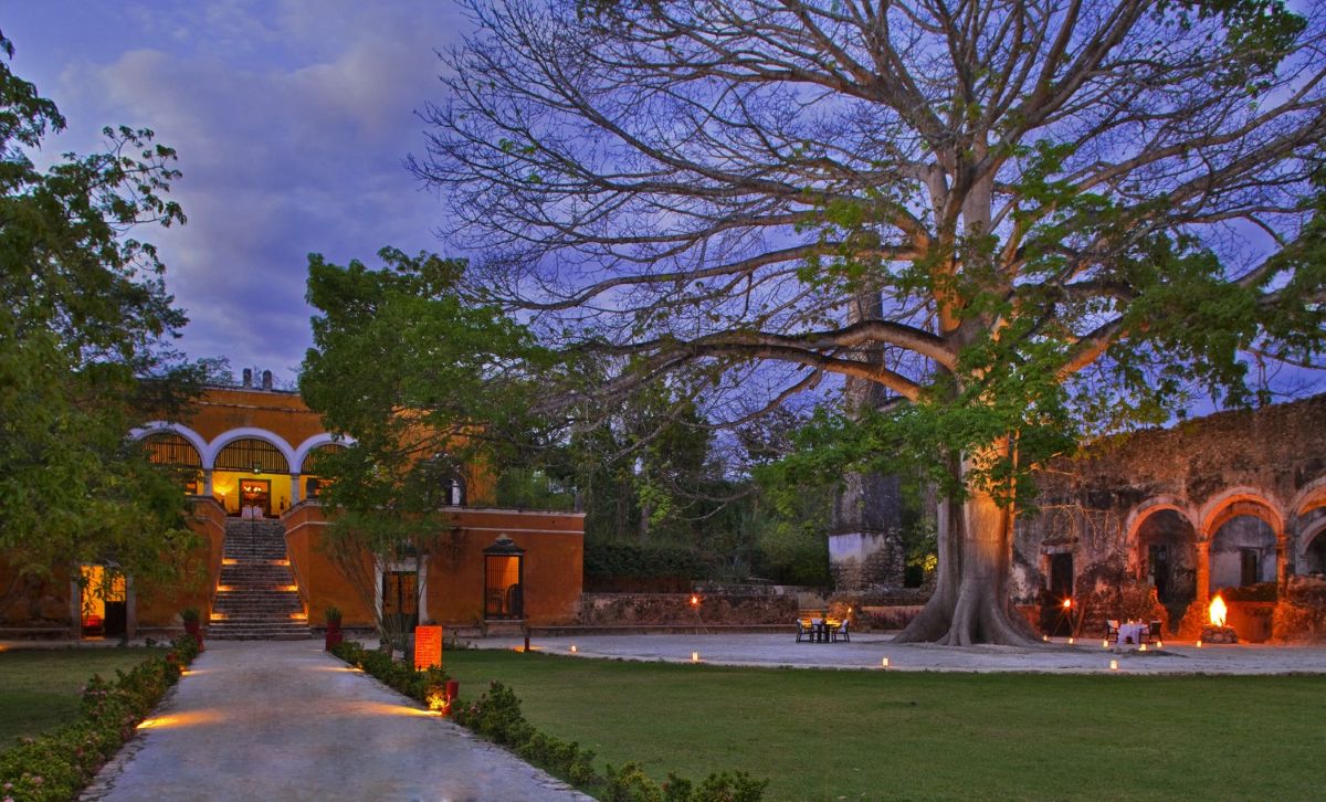 Yucatan Peninsula Hacienda at sunset
