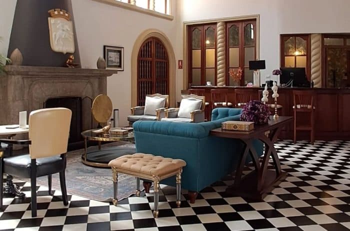 Centenario Hotel reception Quetzaltenango