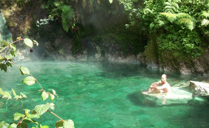 Fuentes Georginas hot springs Guatemala