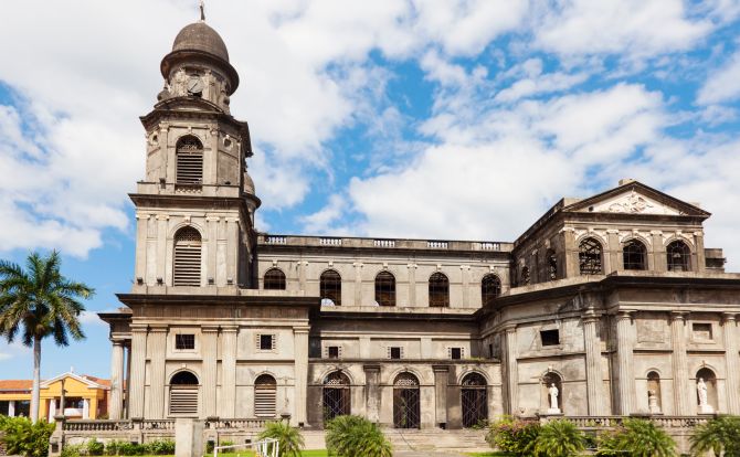 Old Managua Cathedral in Nicaragua
